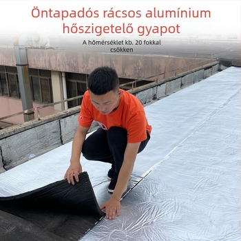 Tetőszigetelés pamutból, magas hőmérsékletnek ellenálló, tűzálló szövetből, napfénytetőhöz, mennyezetszigetelő fólia, öntapadó szigetelőlap