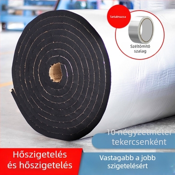 Tetőszigetelés pamutból, magas hőmérsékletnek ellenálló, tűzálló szövetből, napfénytetőhöz, mennyezetszigetelő fólia, öntapadó szigetelőlap