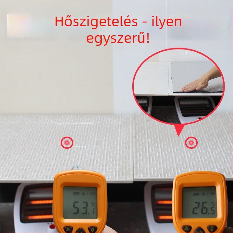 Tetőszigetelés pamutból, magas hőmérsékletnek ellenálló, tűzálló szövetből, napfénytetőhöz, mennyezetszigetelő fólia, öntapadó szigetelőlap