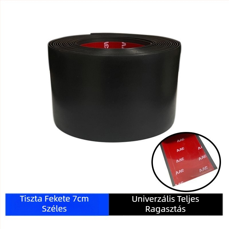 Autó oldalsó szoknya univerzális módosítású ütközésgátló csík karcálló mélyedés rozsdás karcolások fedése öntapadós karosszéria dekorációs szoknyacsík