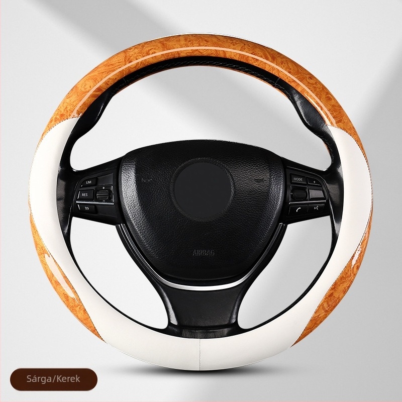Autó kormánykerék borítás őszibarackfa mintás, négy évszakos, univerzális, csúszásmentes, izzadságnedvszívó, csúcskategóriás, népszerű, dekoratív nyári kormányvédő férfiaknak