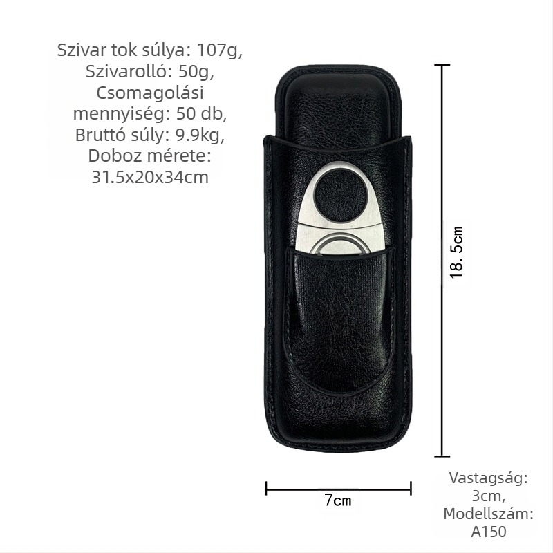 raktáron Szivarkészlet Összeszerelt Szivarvágó Személyre szabott Szivar Hidratáló Szivarbőr Tok Tároló Védőhuzat