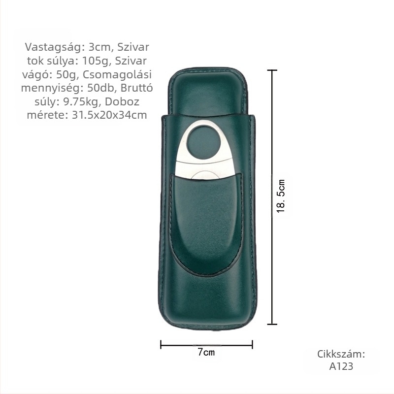raktáron Szivarkészlet Összeszerelt Szivarvágó Személyre szabott Szivar Hidratáló Szivarbőr Tok Tároló Védőhuzat