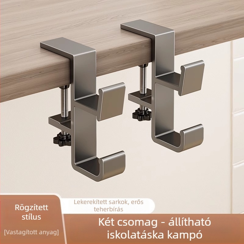 Iskolatáska akasztós diákasztal oldalra akasztható iskolatáska ütésmentes, erős teherbírású kollégiumi asztal varratmentes akasztós táska műtárgy