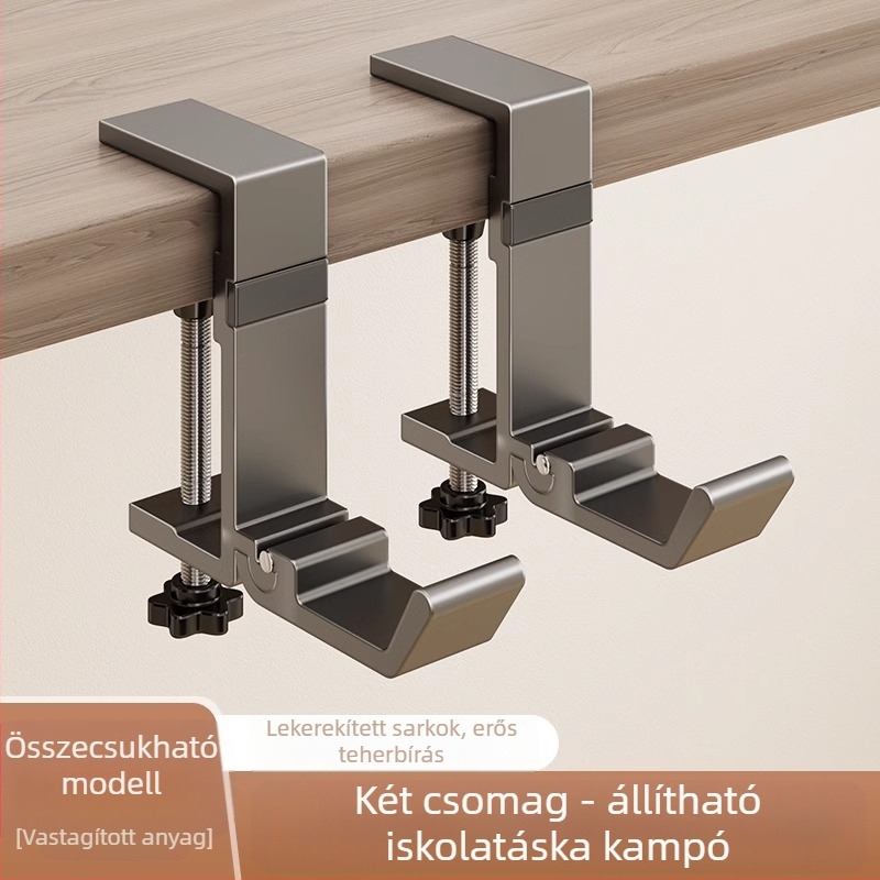 Iskolatáska akasztós diákasztal oldalra akasztható iskolatáska ütésmentes, erős teherbírású kollégiumi asztal varratmentes akasztós táska műtárgy