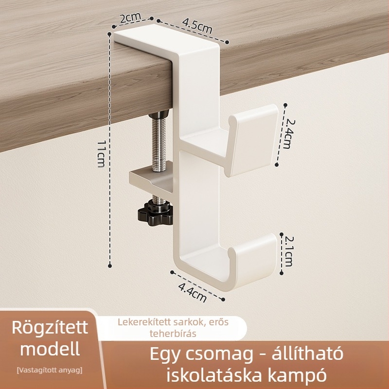 Iskolatáska akasztós diákasztal oldalra akasztható iskolatáska ütésmentes, erős teherbírású kollégiumi asztal varratmentes akasztós táska műtárgy