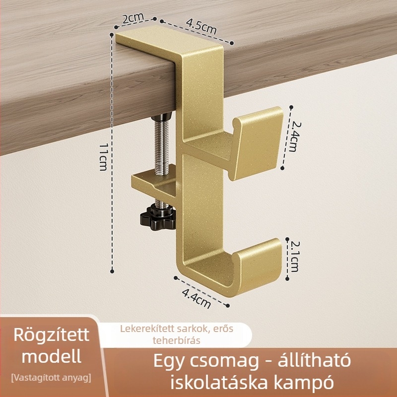 Iskolatáska akasztós diákasztal oldalra akasztható iskolatáska ütésmentes, erős teherbírású kollégiumi asztal varratmentes akasztós táska műtárgy