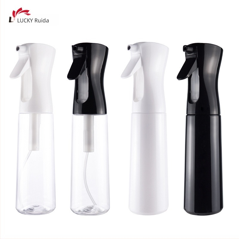 200ml/300ml folyamatos szórófejes flakon Smink Hidratáló flakon műanyag nagynyomású fodrászati alkoholos öntözőkanna