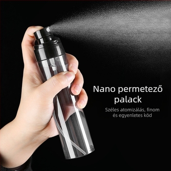 Spray flakon, ultrafinom permettel, utazó utántöltő flakon, arc smink hidratálás, hordozható, nyomógombos, alkoholos, kis szóróflakon, utazó