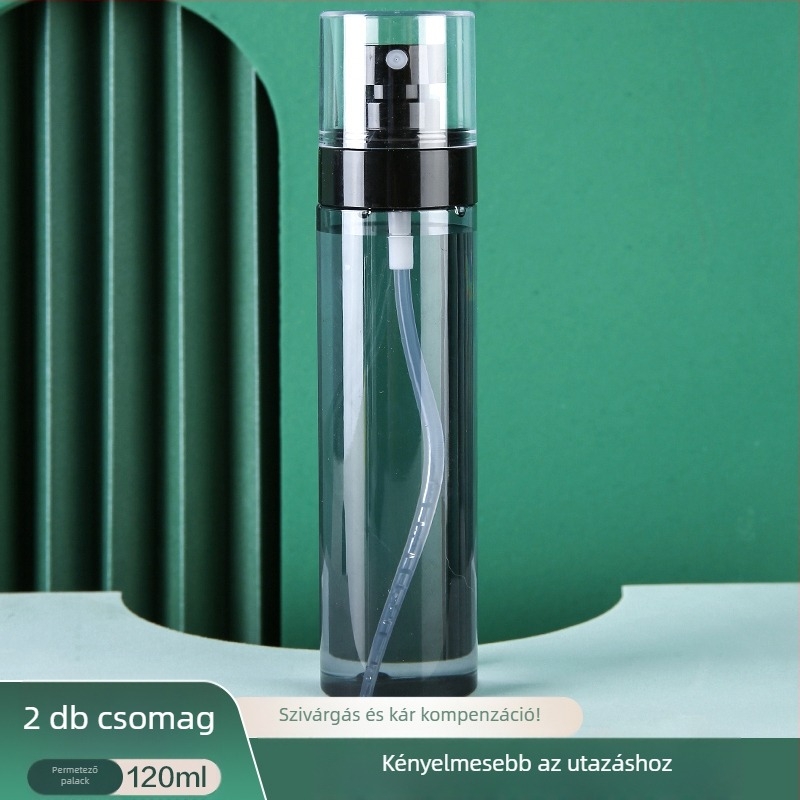 Spray flakon, ultrafinom permettel, utazó utántöltő flakon, arc smink hidratálás, hordozható, nyomógombos, alkoholos, kis szóróflakon, utazó