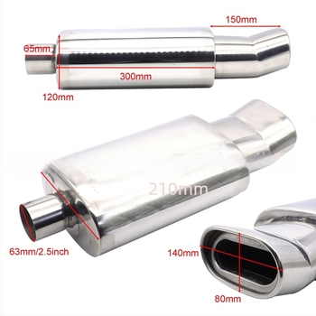 Gyárilag közvetlen autó rozsdamentes acél módosítás sportkocsi hanghullám univerzális kipufogócső ferde ágyú alacsony nehéz és vastag hangdob