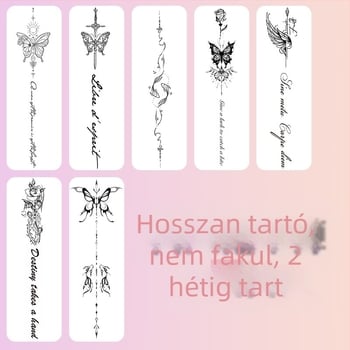 Gerinc gyógynövényes tetoválás matrica Ins stílus édes és fűszeres lányos lé vízálló, tartós, félig állandó szimulációs tetoválás magas szintű érzékkel