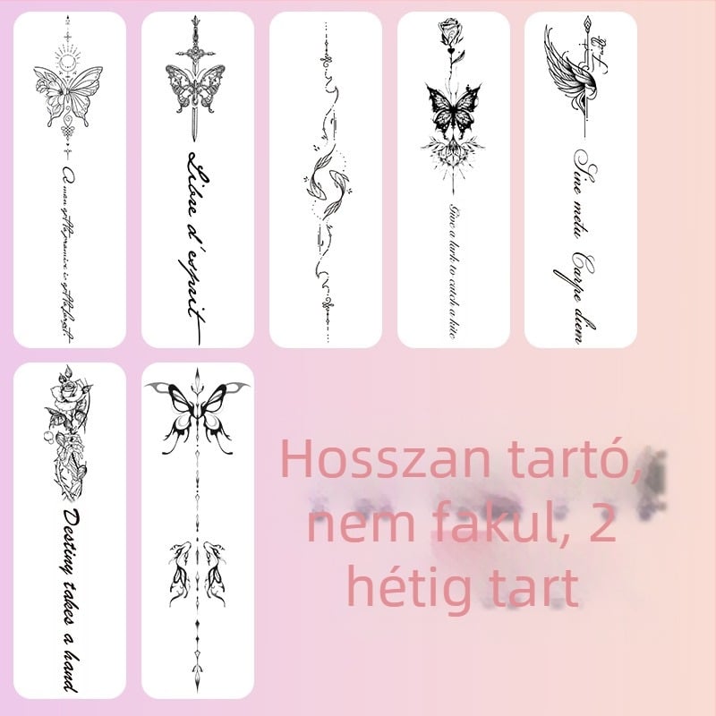 Gerinc gyógynövényes tetoválás matrica Ins stílus édes és fűszeres lányos lé vízálló, tartós, félig állandó szimulációs tetoválás magas szintű érzékkel