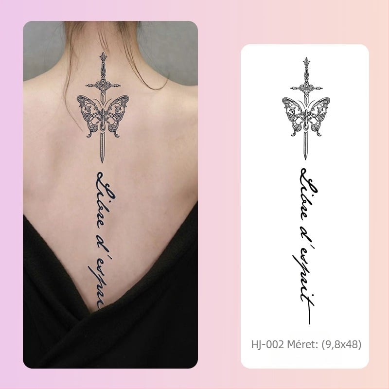 Gerinc gyógynövényes tetoválás matrica Ins stílus édes és fűszeres lányos lé vízálló, tartós, félig állandó szimulációs tetoválás magas szintű érzékkel