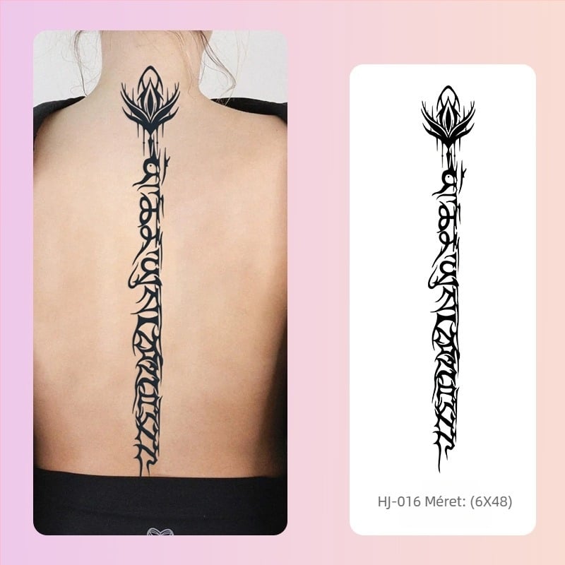 Gerinc gyógynövényes tetoválás matrica Ins stílus édes és fűszeres lányos lé vízálló, tartós, félig állandó szimulációs tetoválás magas szintű érzékkel