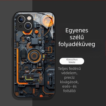 Férfi telefontok Apple 17 új modellhez, 16Plus üveggel, 13 teljes lefedettségű, 12Mini védőtok 11/X népszerű modellhez