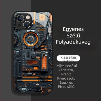 Férfi telefontok Apple 17 új modellhez, 16Plus üveggel, 13 teljes lefedettségű, 12Mini védőtok 11/X népszerű modellhez