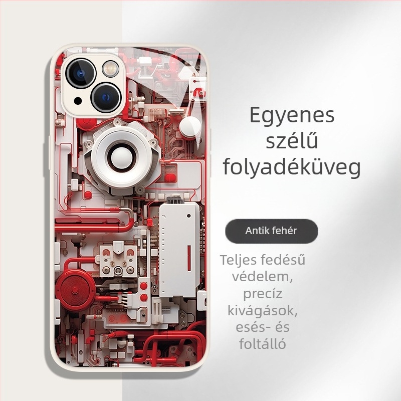 Férfi telefontok Apple 17 új modellhez, 16Plus üveggel, 13 teljes lefedettségű, 12Mini védőtok 11/X népszerű modellhez