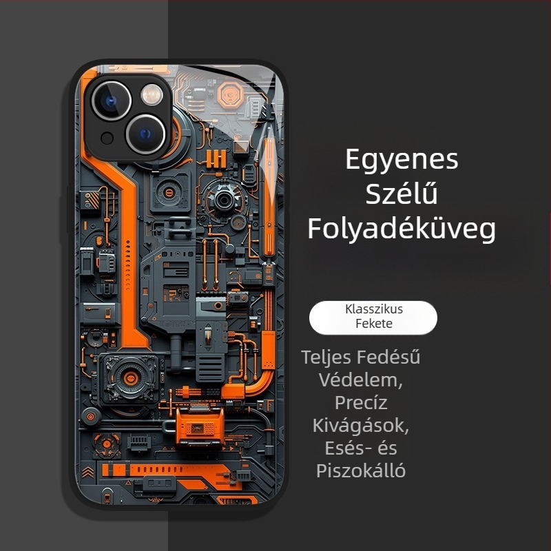 Férfi telefontok Apple 17 új modellhez, 16Plus üveggel, 13 teljes lefedettségű, 12Mini védőtok 11/X népszerű modellhez