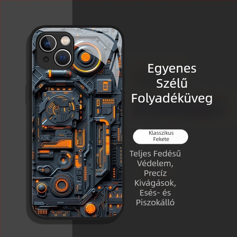 Férfi telefontok Apple 17 új modellhez, 16Plus üveggel, 13 teljes lefedettségű, 12Mini védőtok 11/X népszerű modellhez