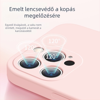 Apple 17Promax Liquid telefontokhoz alkalmas, iPhone 14Pro egyenes élű szilikon 13 ultravékony, mindenre kiterjedő Xr tok