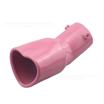 Határokon átnyúló, népszerű autó univerzális farokrész, megvastagított, szív alakú, univerzális rozsdamentes acélból készült, sült kék kipufogócsővel módosított kipufogódobbal