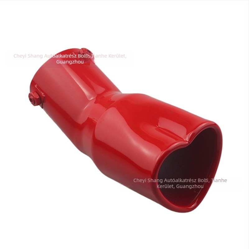 Határokon átnyúló, népszerű autó univerzális farokrész, megvastagított, szív alakú, univerzális rozsdamentes acélból készült, sült kék kipufogócsővel módosított kipufogódobbal