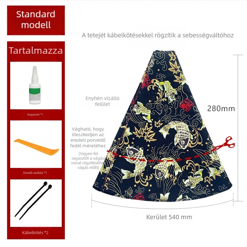 Autómódosítás és szélvédő huzat JDM személyre szabott kreatív porvédő sebességváltó fogantyúhuzat határokon átnyúló, népszerű eladó univerzális