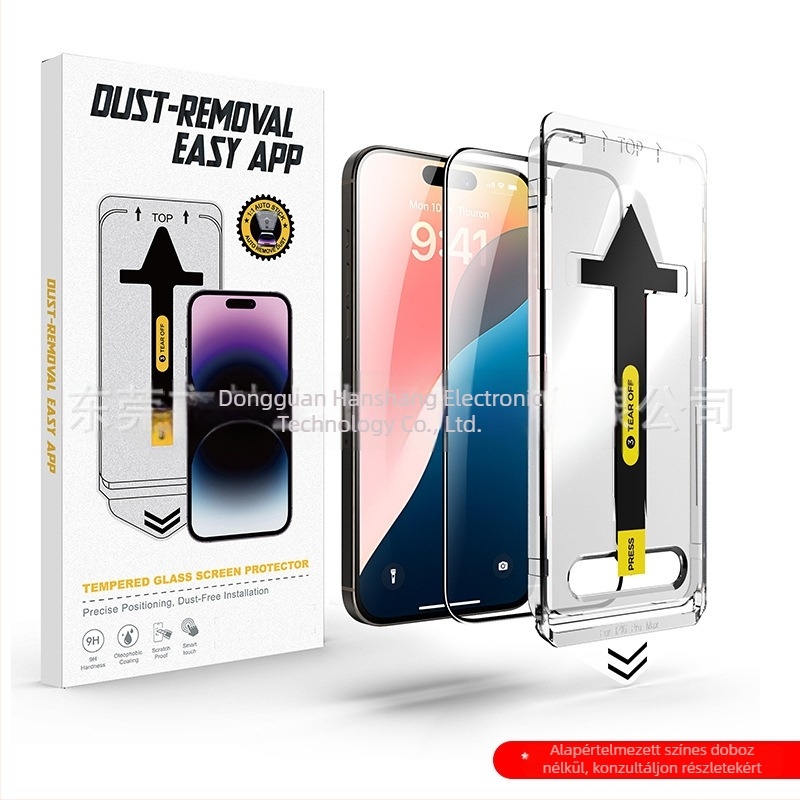 Pormentes raktár Apple 17Promax Corning edzett fólia iPhone 16/13/14 kukucskálásgátló 15 teljes képernyős mobiltelefon-fólia