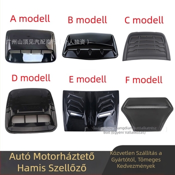 Autó motorháztető szimuláció légkivezető dekoratív burkolat fejfedél szellőző légbeömlő burkolat gyári közvetlen értékesítés különböző stílusokban