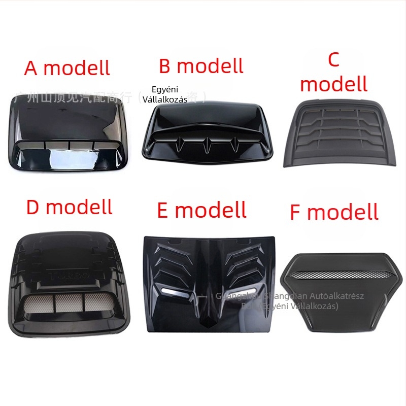 Autó motorháztető szimuláció légkivezető dekoratív burkolat fejfedél szellőző légbeömlő burkolat gyári közvetlen értékesítés különböző stílusokban