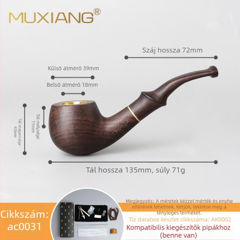 Fás Rózsafa Pipa Háromfunkciós Száraz Pipa Dohányzási Kiegészítők Nagykereskedelmi Dohányzsákos Pipa 9mm Szűrt Tömörfa Pipa Szantálfa