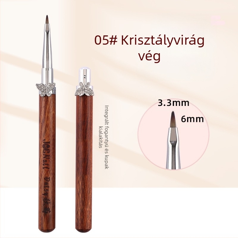 Kardamomos csillag pillangós körömdíszítő ecsetkészlet, nagy és kicsi kerek fototerápiás ecsetek, speciális ecsetek virágok festésére, vonalrajzolásra, színátmenetre, univerzális toll