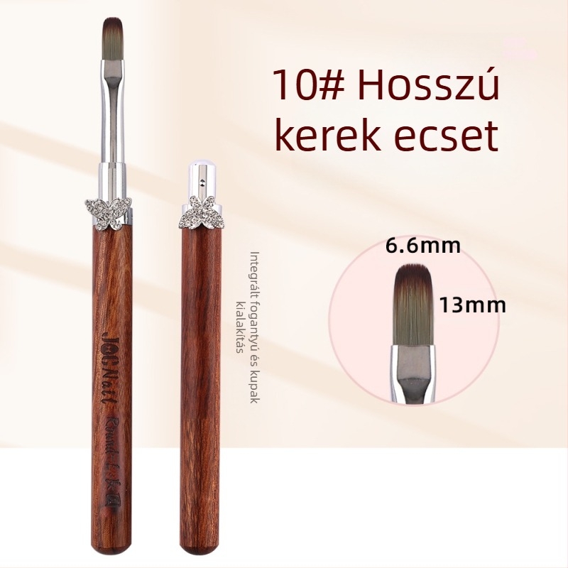 Kardamomos csillag pillangós körömdíszítő ecsetkészlet, nagy és kicsi kerek fototerápiás ecsetek, speciális ecsetek virágok festésére, vonalrajzolásra, színátmenetre, univerzális toll