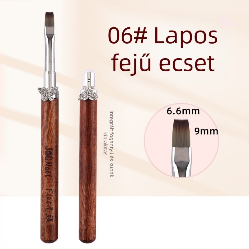 Kardamomos csillag pillangós körömdíszítő ecsetkészlet, nagy és kicsi kerek fototerápiás ecsetek, speciális ecsetek virágok festésére, vonalrajzolásra, színátmenetre, univerzális toll