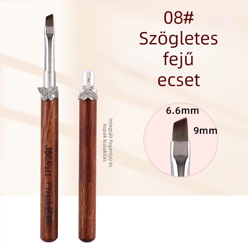 Kardamomos csillag pillangós körömdíszítő ecsetkészlet, nagy és kicsi kerek fototerápiás ecsetek, speciális ecsetek virágok festésére, vonalrajzolásra, színátmenetre, univerzális toll