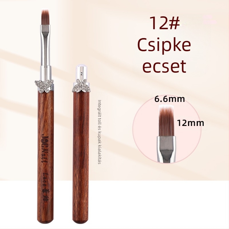 Kardamomos csillag pillangós körömdíszítő ecsetkészlet, nagy és kicsi kerek fototerápiás ecsetek, speciális ecsetek virágok festésére, vonalrajzolásra, színátmenetre, univerzális toll