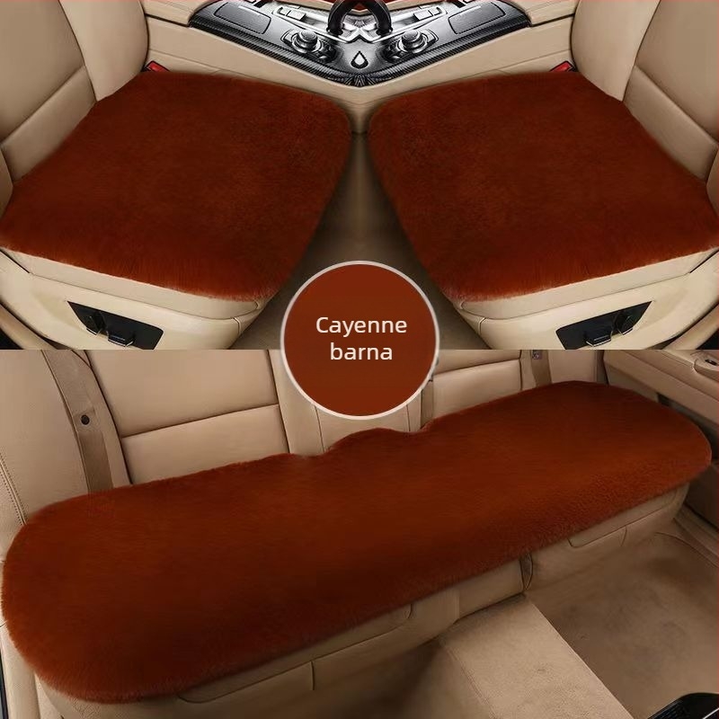 Téli autósüléspárna, szabadon kötő, meleg, univerzális üléspárna, nyúlszőrme utánzat, csúszásmentes, vastagított autósüléspárna, nagykereskedelmi autósüléspárna
