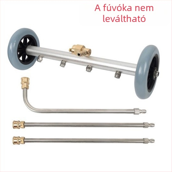 Határokon átnyúló nagynyomású autó alváz úttisztító 16 hüvelykes kettős funkciójú alváz fúvóka vízseprű 4000PSI