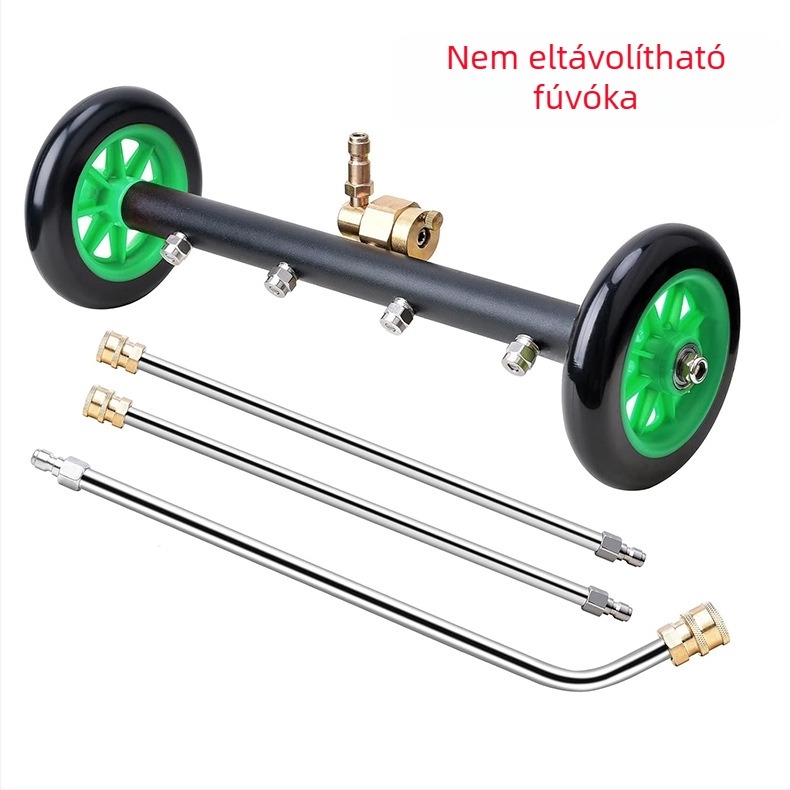 Határokon átnyúló nagynyomású autó alváz úttisztító 16 hüvelykes kettős funkciójú alváz fúvóka vízseprű 4000PSI