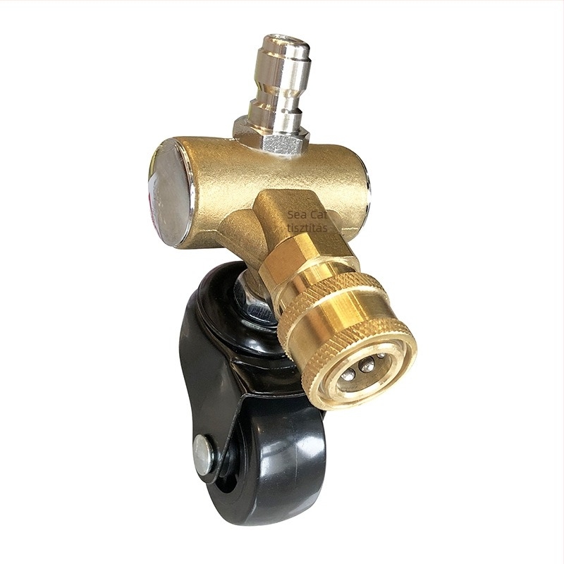 Határokon átnyúló nagynyomású autó alváz úttisztító 16 hüvelykes kettős funkciójú alváz fúvóka vízseprű 4000PSI