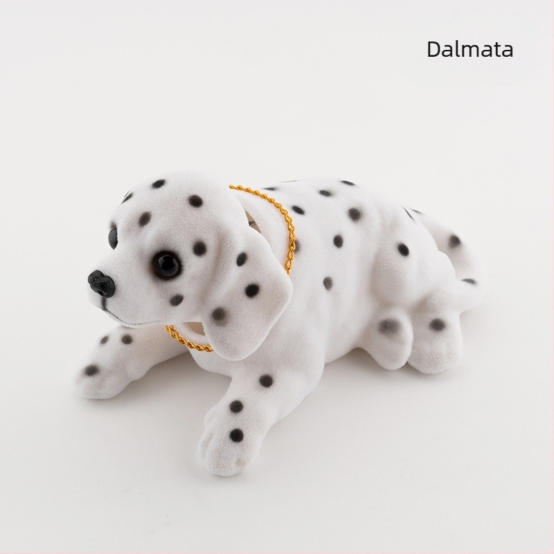 Rázó fejű kutya autó dekoráció szimuláció rázó fejű baba kiegészítők autó gyanta mozgó fejű kutya autó tavaszi kutya nagykereskedelem