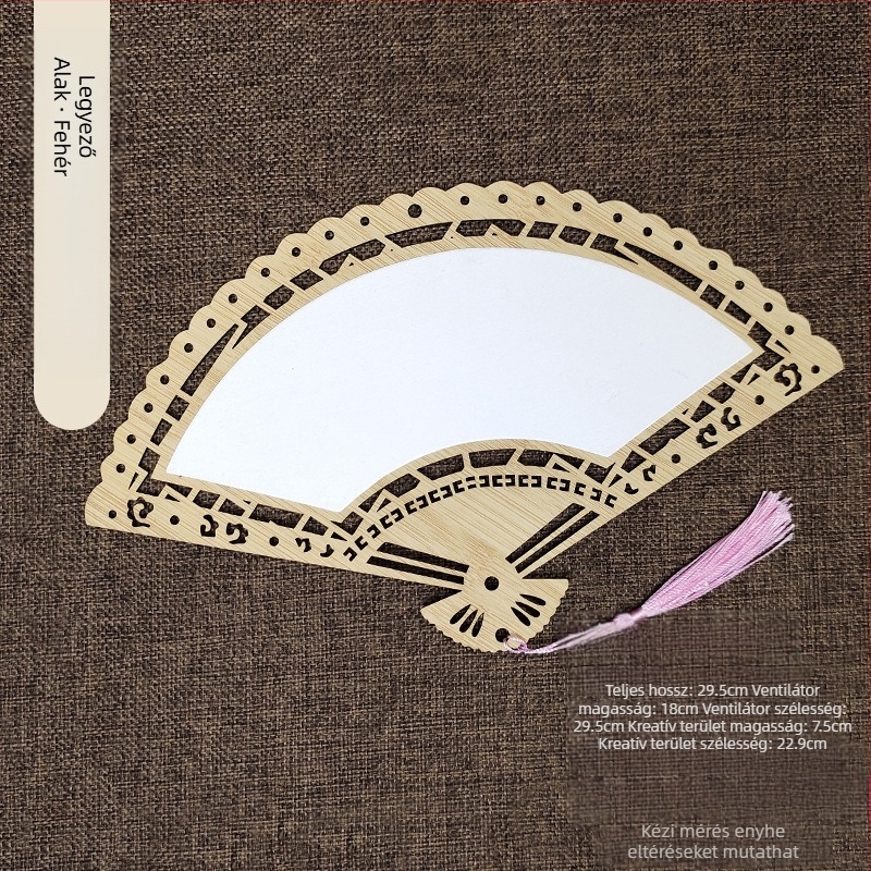 Klasszikus üreges Xuan papírlegyező, kétoldalas, üres, barkácsolás, kínai festészet, kézzel festett kalligráfia, félig főtt legyező, udvari legyező