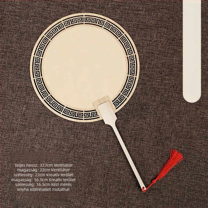 Klasszikus üreges Xuan papírlegyező, kétoldalas, üres, barkácsolás, kínai festészet, kézzel festett kalligráfia, félig főtt legyező, udvari legyező