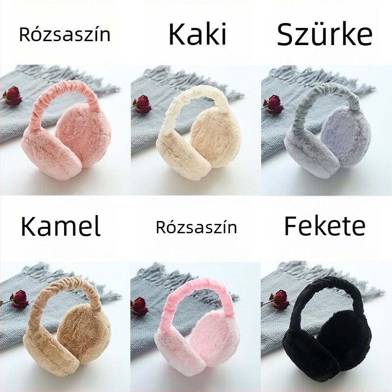 Fülvédők Női meleg koreai stílusú aranyos behajtható fülvédők Fülvédők Férfi gyermek téli fülvédők Diák fülvédők