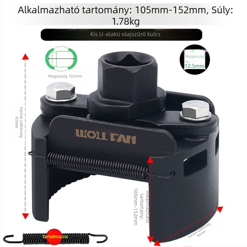 Olajszűrő elem kulcsgép szűrőkulcs olajrács eltávolító és kezelő szerszám szűrőkulcs sapka típus