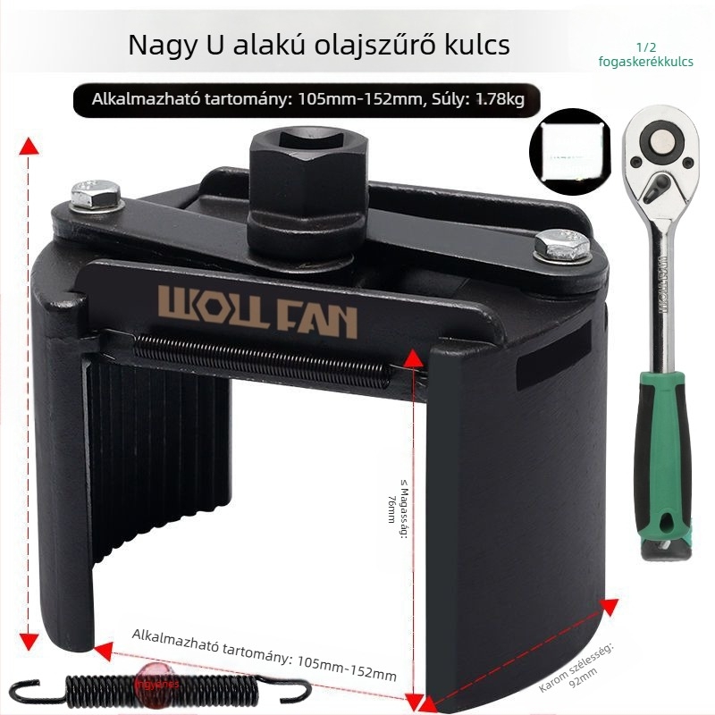 Olajszűrő elem kulcsgép szűrőkulcs olajrács eltávolító és kezelő szerszám szűrőkulcs sapka típus