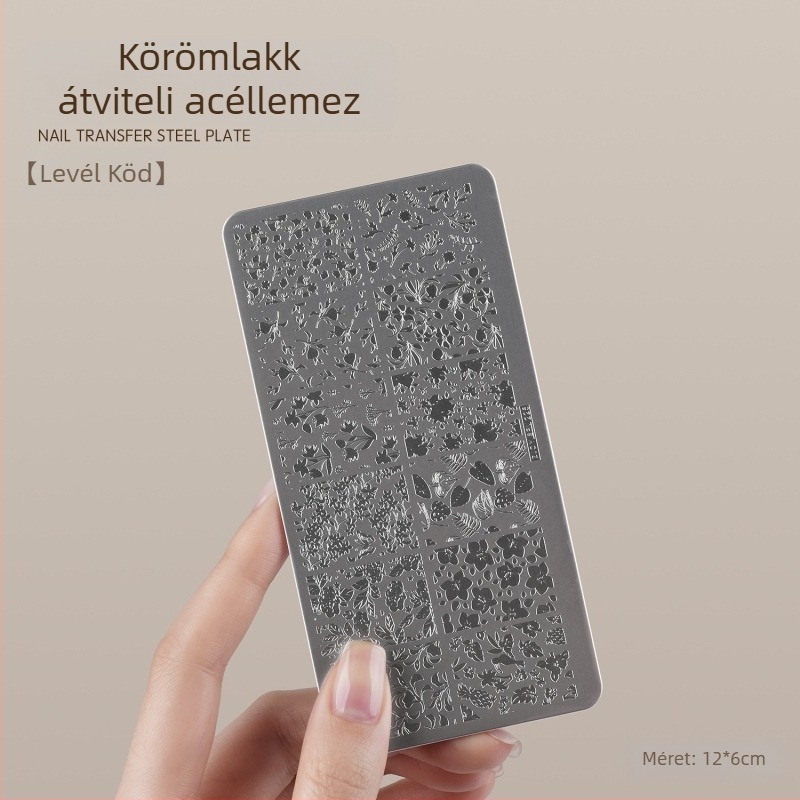 Gaoy Goya körömművészeti nyomtatás acéllemez penész csipke pillangó minta virág Guofeng transzfer eszköz szilikon bélyegző