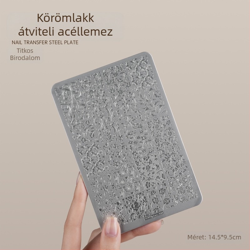 Gaoy Goya körömművészeti nyomtatás acéllemez penész csipke pillangó minta virág Guofeng transzfer eszköz szilikon bélyegző