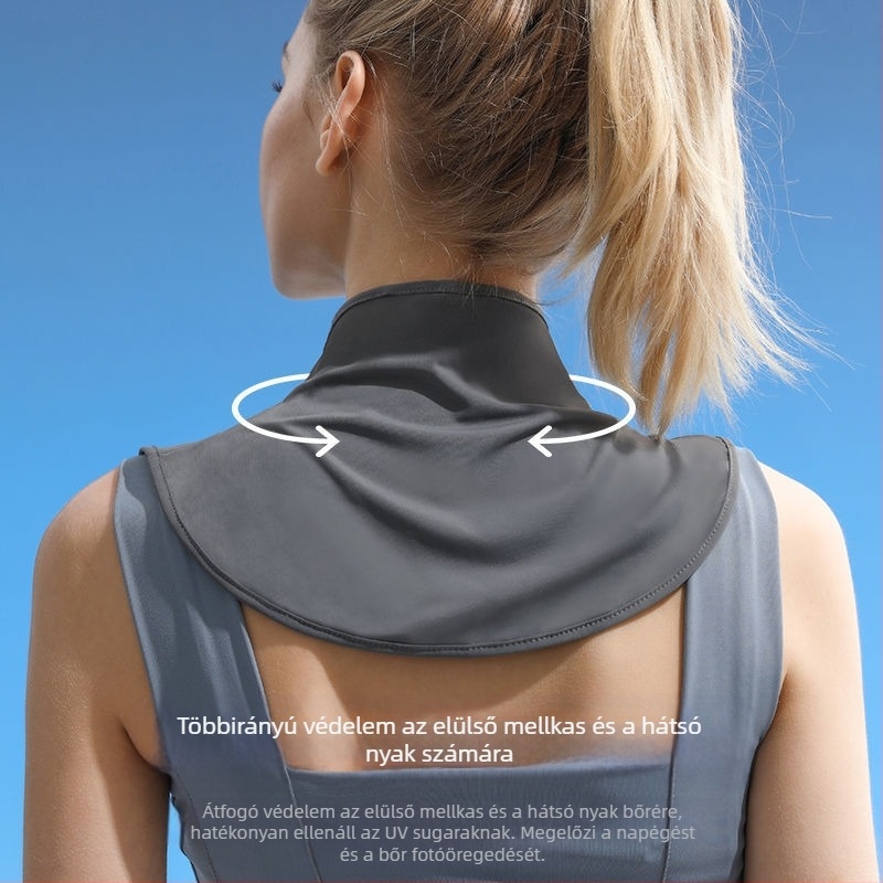 Selyemsál Nyári Napvédő Sál Női Jég Selyem Vékony Kendő Kültéri Vezetéshez UV-szűrős Nyakvédő Hamis Gallér Nyakvédő